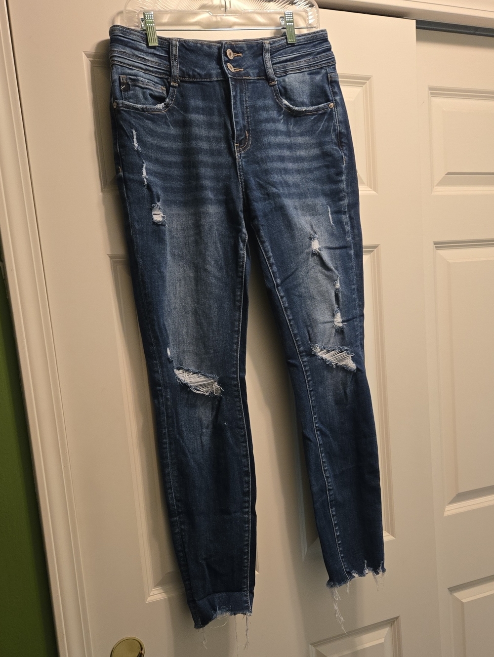 KanCan Dark Blue Distressed Skinny Jeans
